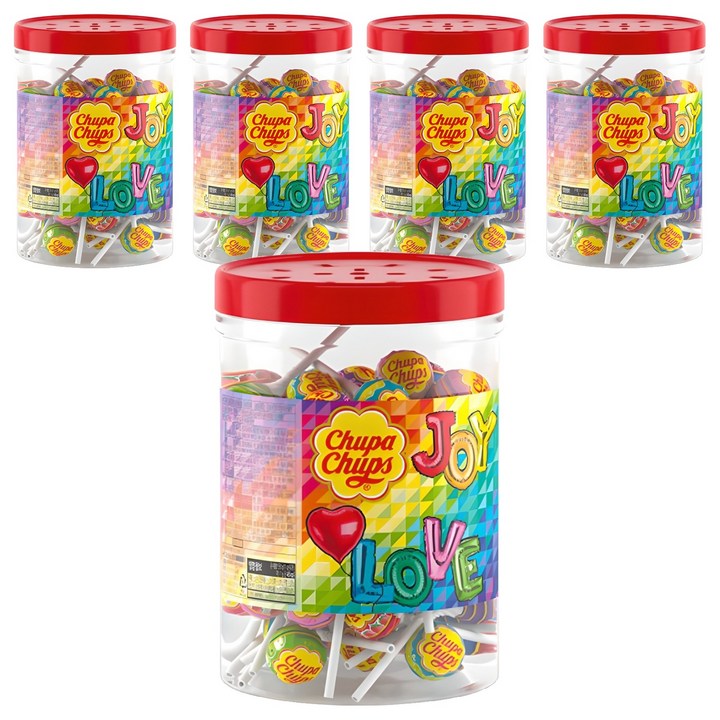 츄파춥스 미니튜브 50개입, 550g, 5개