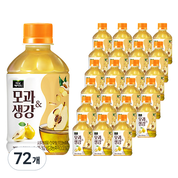 미닛메이드 모과생강 차음료, 280ml, 72개