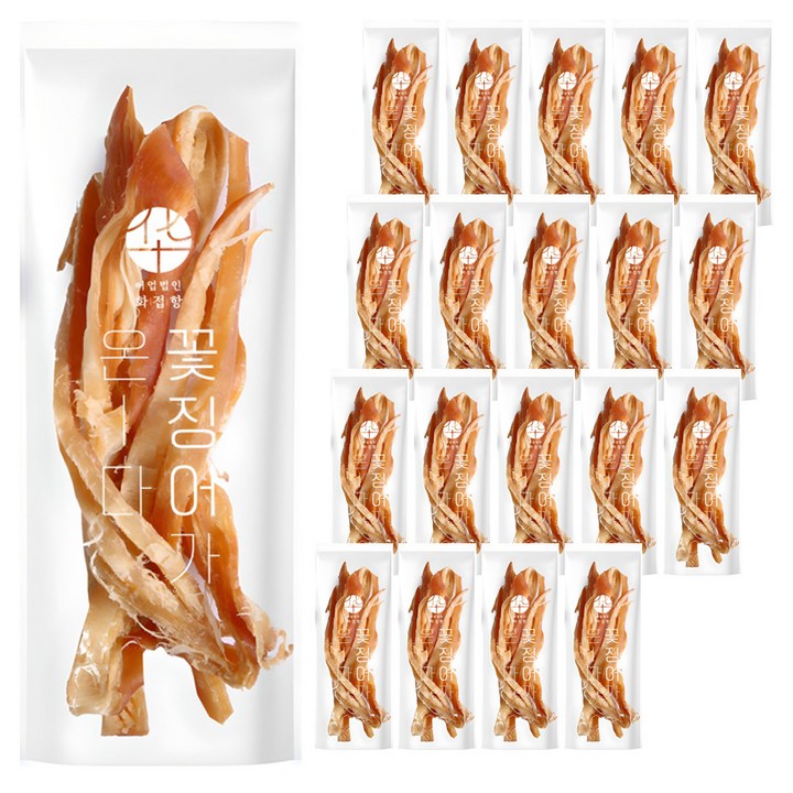 화접항 허니촉촉 꽃징어가 온다 바베큐오징어, 25g, 20개