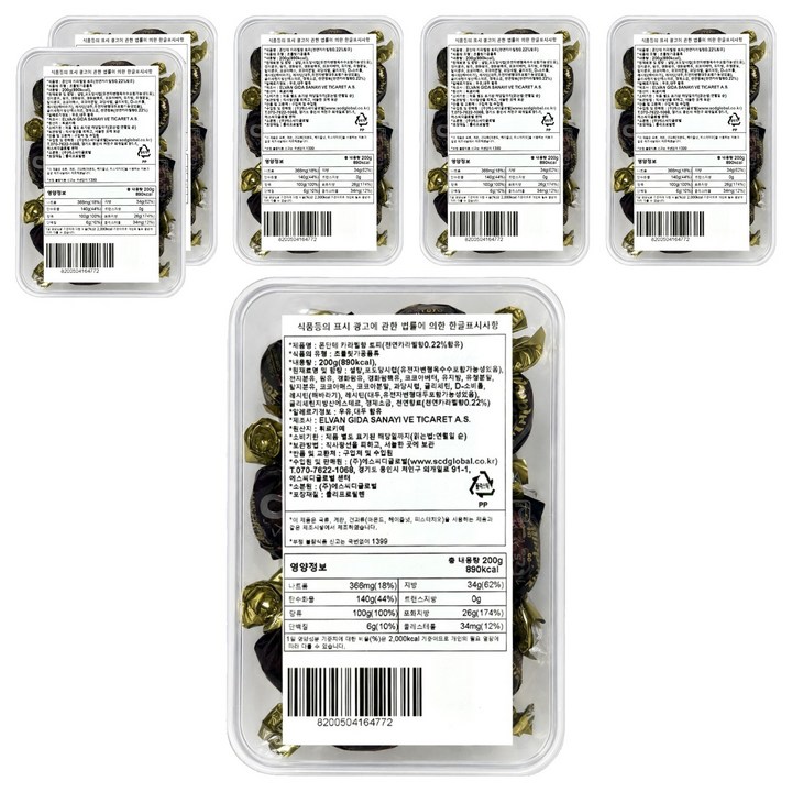 폰단테 카라멜향 토피, 200g, 6개
