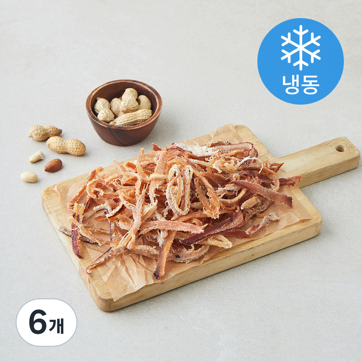 서건푸드 맥반석 참구이 오징어채 (냉동), 6개, 70g