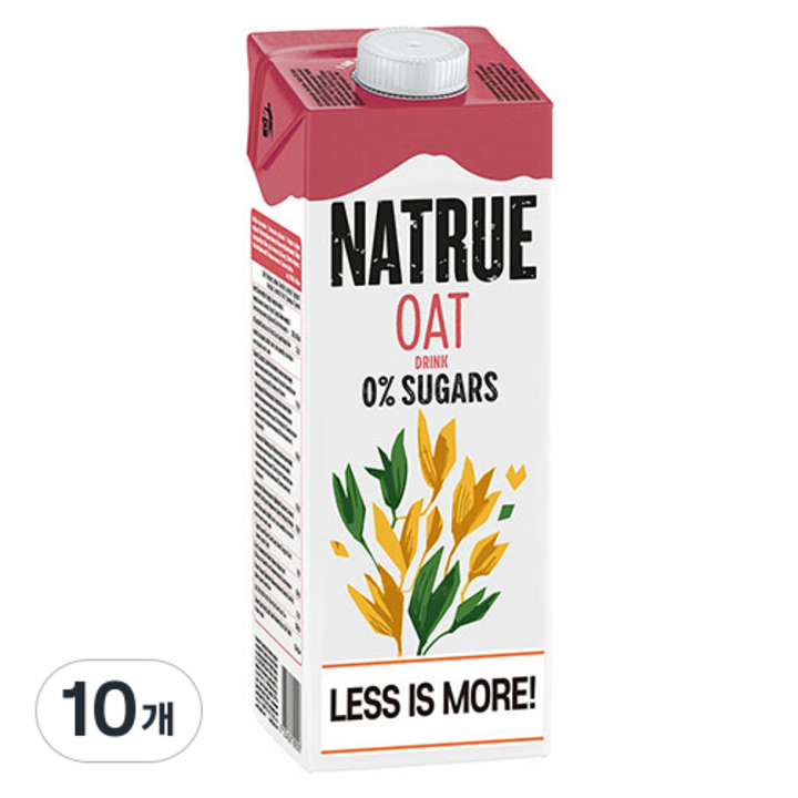 NATRUE 오트 0% 슈가 드링크, 1L, 10개