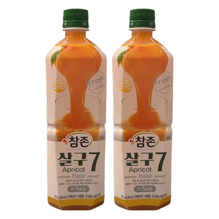 참존식품 살구7 원액, 2개, 835ml