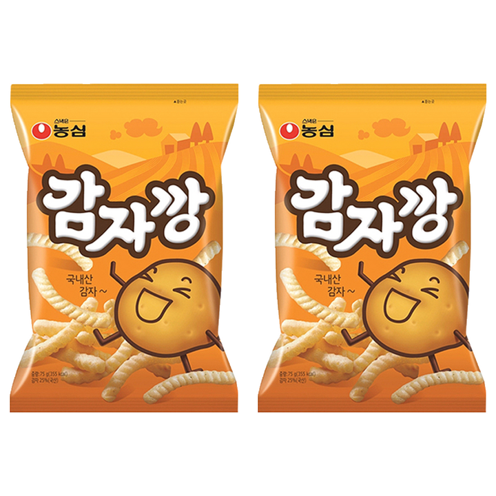농심 감자깡, 75g, 2개