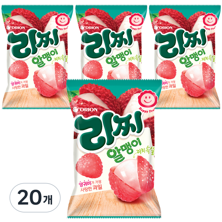 오리온 리찌알맹이 젤리, 67g, 20개