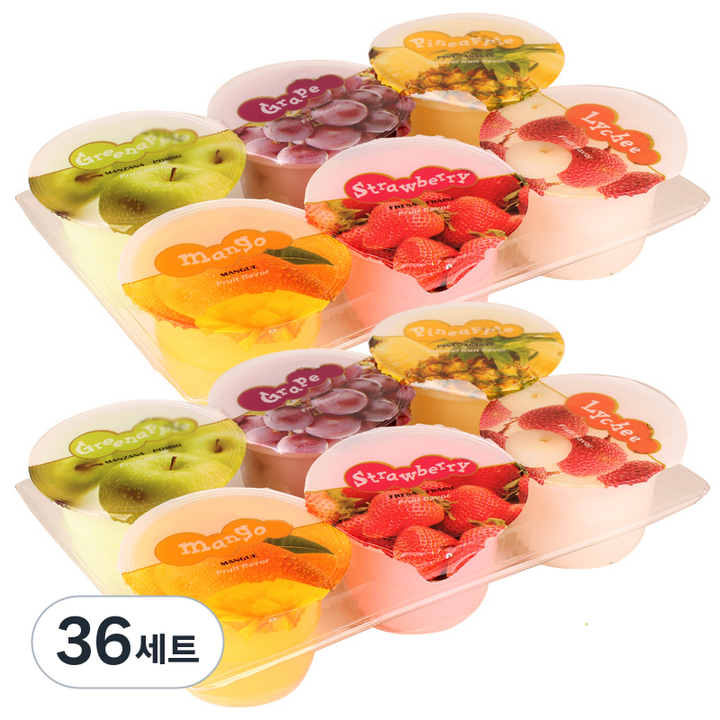 종합젤리 푸딩 6p, 738g, 36세트