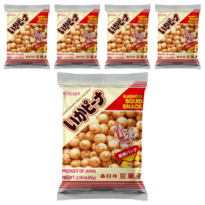 카수가이 이카 피넛 과자, 62g, 5개