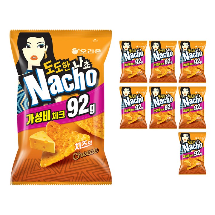 오리온 도도한 나쵸 치즈맛, 92g, 8개