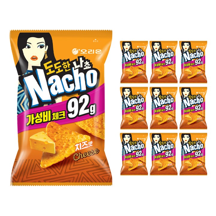 오리온 도도한 나쵸 치즈맛, 92g, 10개