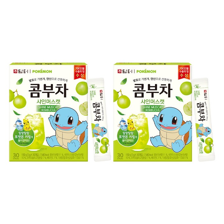 담터 포켓몬 콤부차 샤인머스캣, 5g, 30개입, 2개