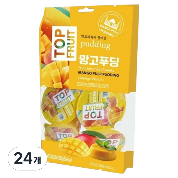 탑프룻츠푸딩 망고맛 6개입, 690g, 24개