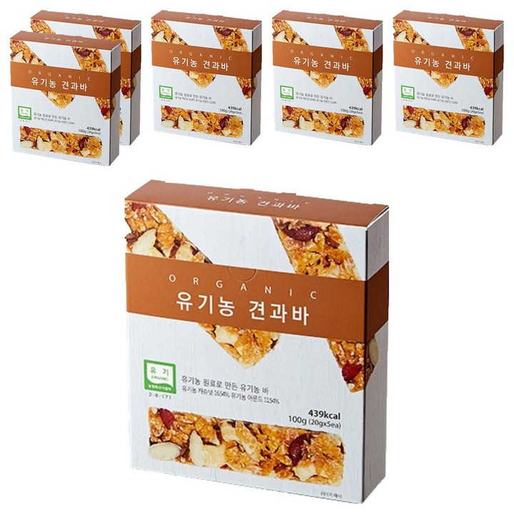 유기농 견과바, 20g, 30개