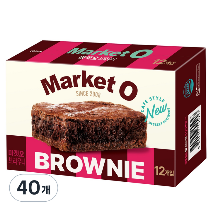 마켓오 리얼 브라우니 12p, 240g, 40개