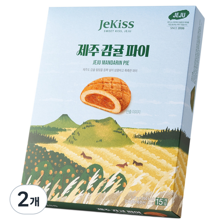 제키스 제주 감귤 파이, 420g, 2개