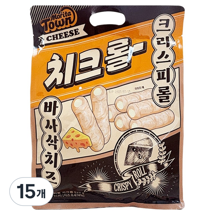 모리타타운 크리스피롤 치크롤, 15개, 510g