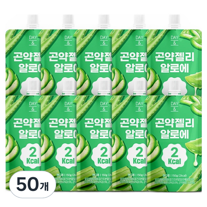 데이앤 2칼로리 곤약젤리 풋사과, 150g, 50개