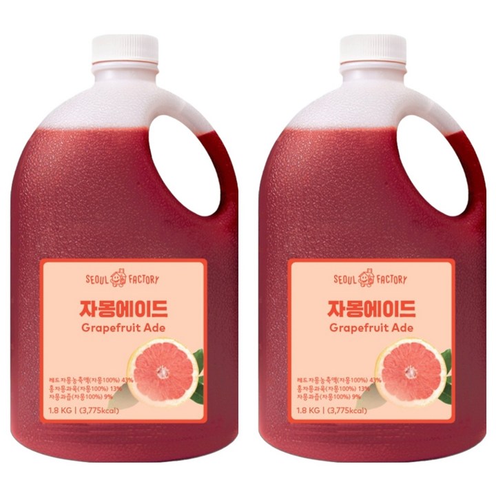 서울팩토리 자몽에이드, 1.8kg, 2개