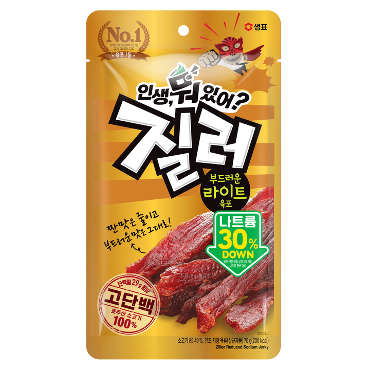 질러 부드러운 라이트육포, 70g, 1개