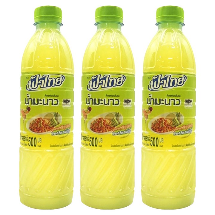 파타이 에프플러스 라임 주스, 500ml, 3개