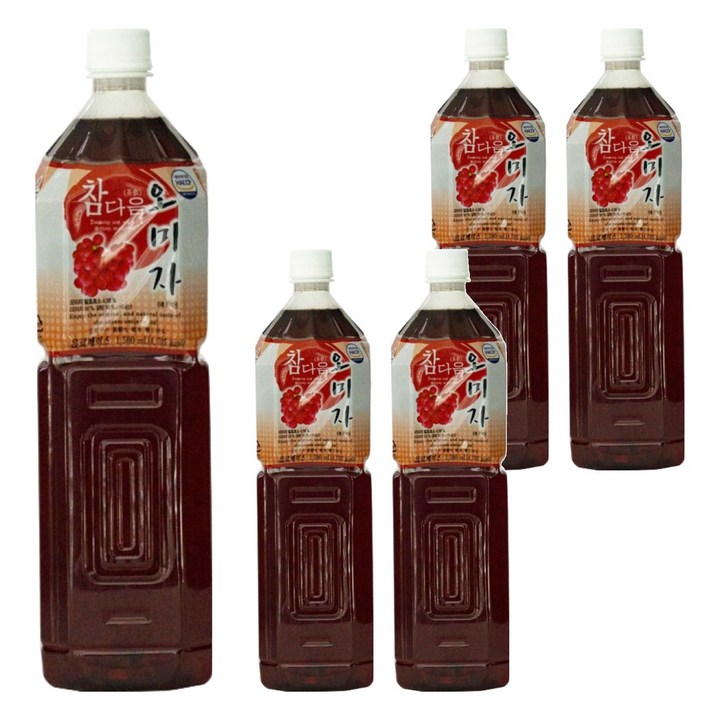 파낙스 참다음 오미자 농축액, 1.5L, 5개