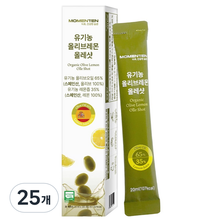 모먼튼 올리브레몬 올레샷 3p, 25개, 60ml