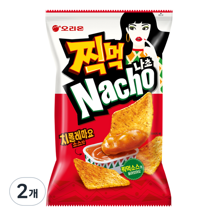 오리온 찍먹 나쵸 치폴레마요소스맛, 84g, 2개