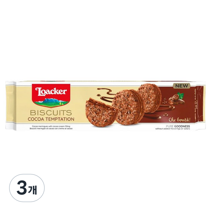 로아커 비스킷 코코아, 80g, 3개