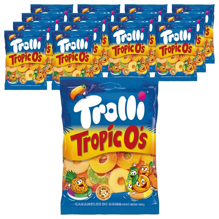 트롤리 트로픽오스 젤리, 100g, 15개