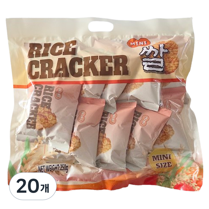 아이지엠아이 미니 크리스피 라이스 크래커, 250g, 20개