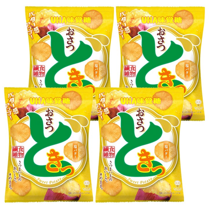 유하미카쿠토 오사츠 도키 시오버터맛, 65g, 4개