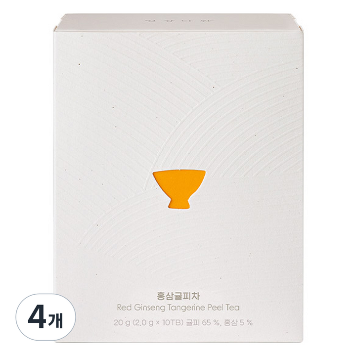 쌍계명차 일상다완 홍삼귤피차, 2g, 10개입, 4개