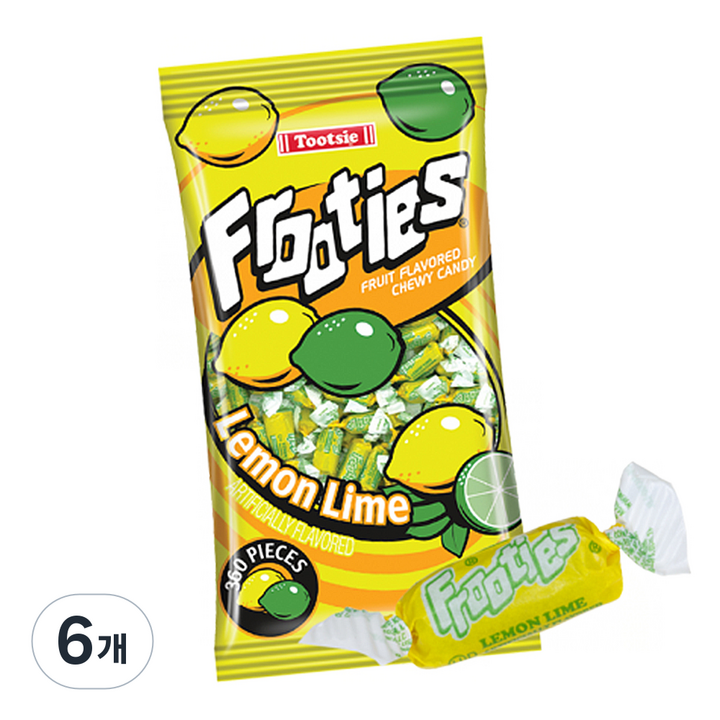 투시 후르티 레몬라임맛 캐러멜 360p, 1.1kg, 6개