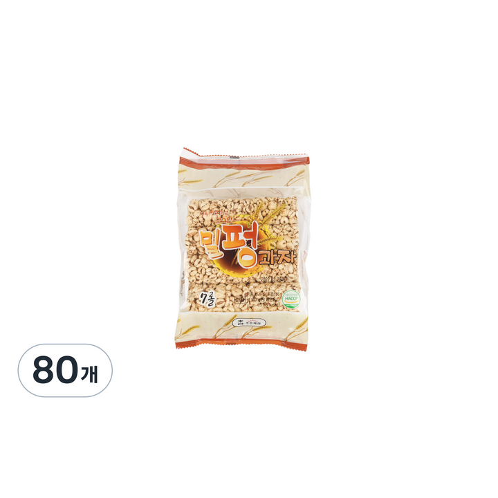 조은제과 밀펑과자, 80g, 80개