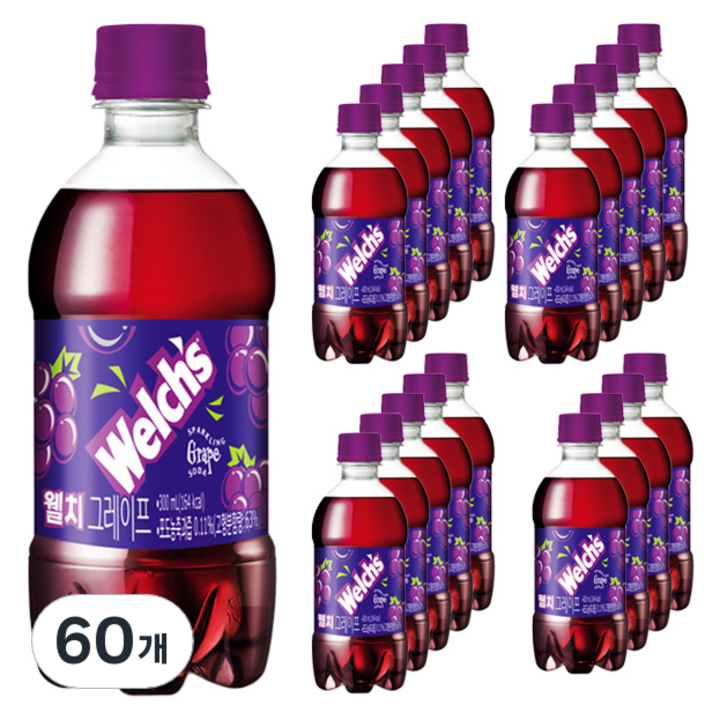 웰치스 포도, 300ml, 60개