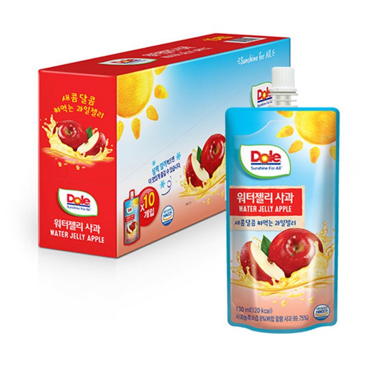 돌 워터젤리 사과 10개입, 130ml, 1개