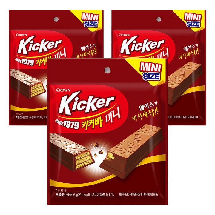 키커 바 미니, 56g, 3개
