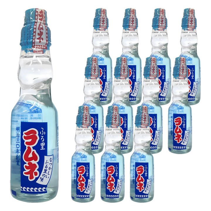 후루사토 사이토 라무네 탄산음료, 12개, 200ml