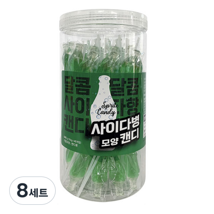 사이다병 모양 캔디, 16g, 8세트