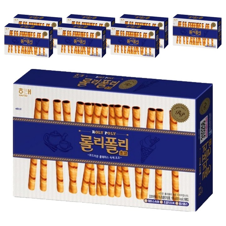 해태제과 롤리폴리 초코, 196g, 8개