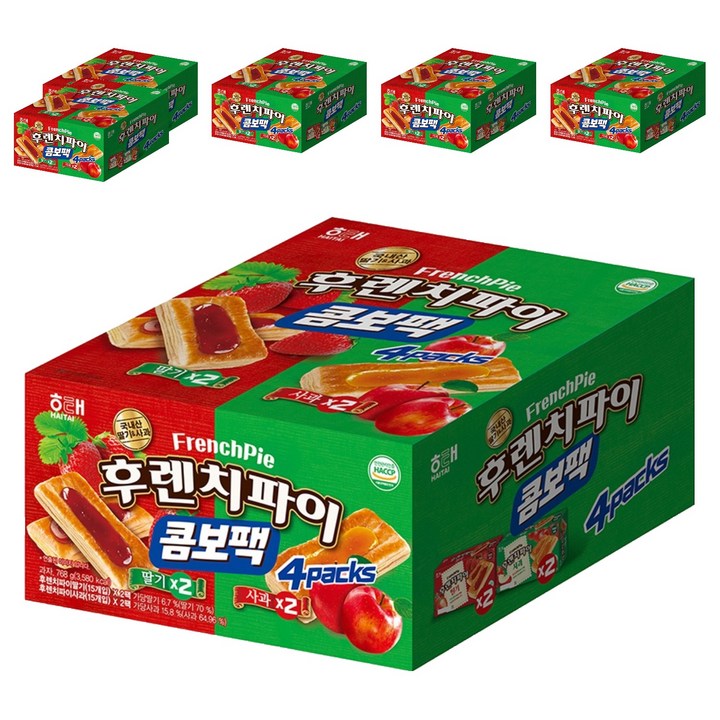 해태제과 후렌치파이 콤보팩, 768g, 6개
