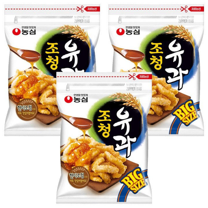 농심 조청유과, 320g, 3개