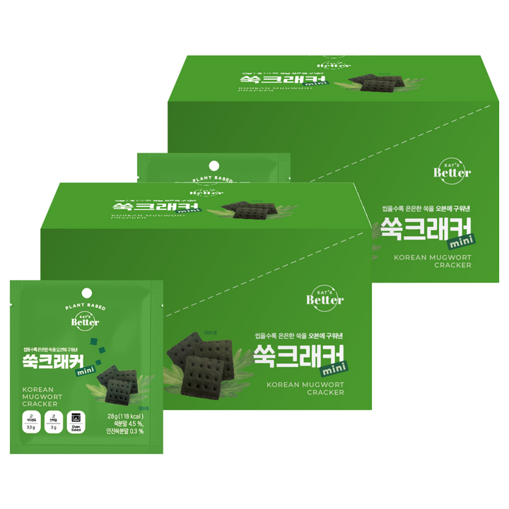 잇츠베러 쑥 크래커 미니, 280g, 2개
