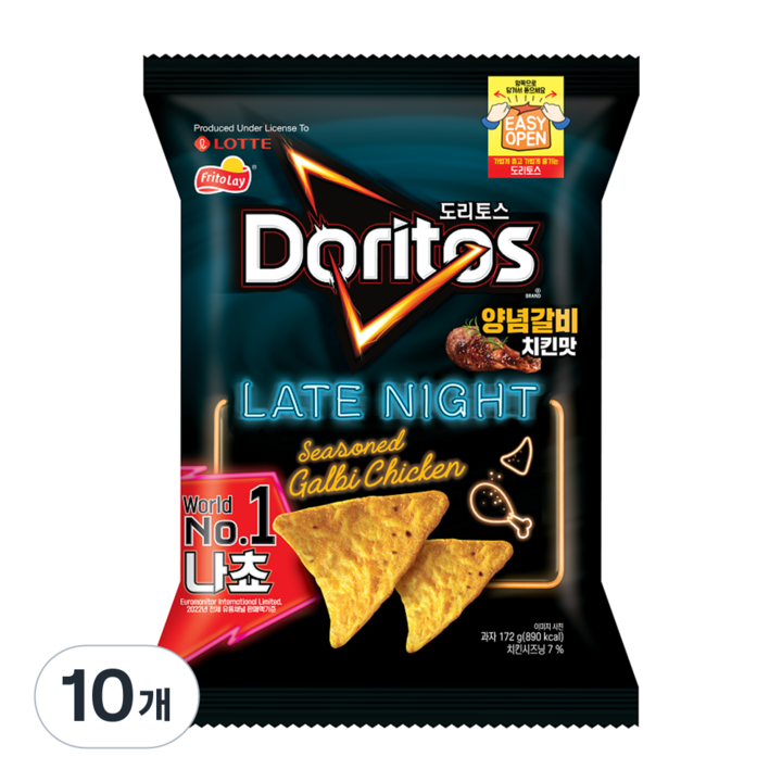 도리토스 양념갈비치킨맛, 172g, 10개
