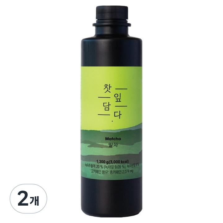 스위트컵 찻잎담다 말차, 2개, 1.2kg