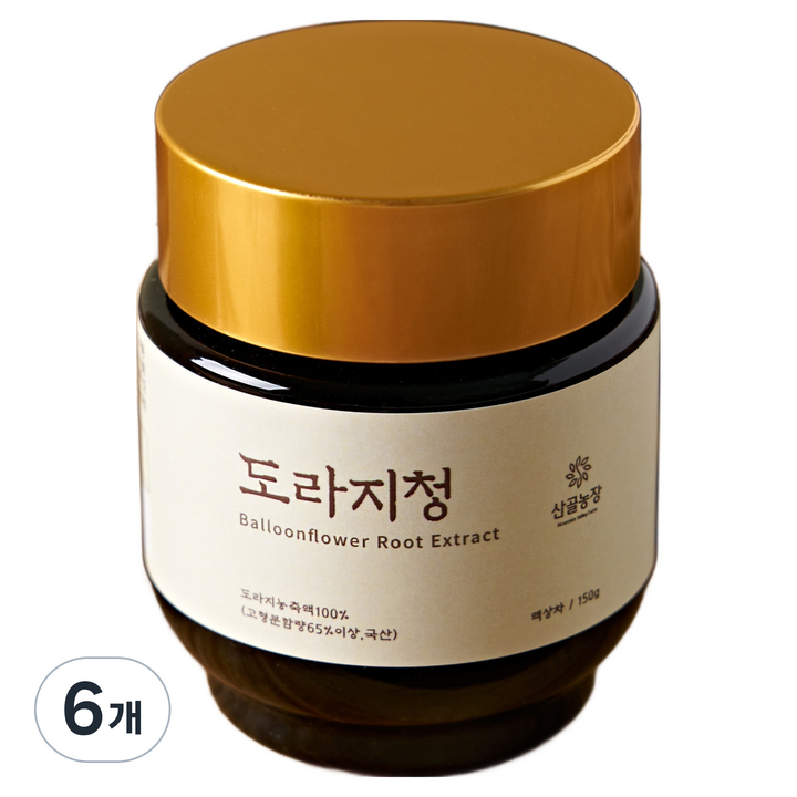 산골농장 도라지청, 150g, 6개