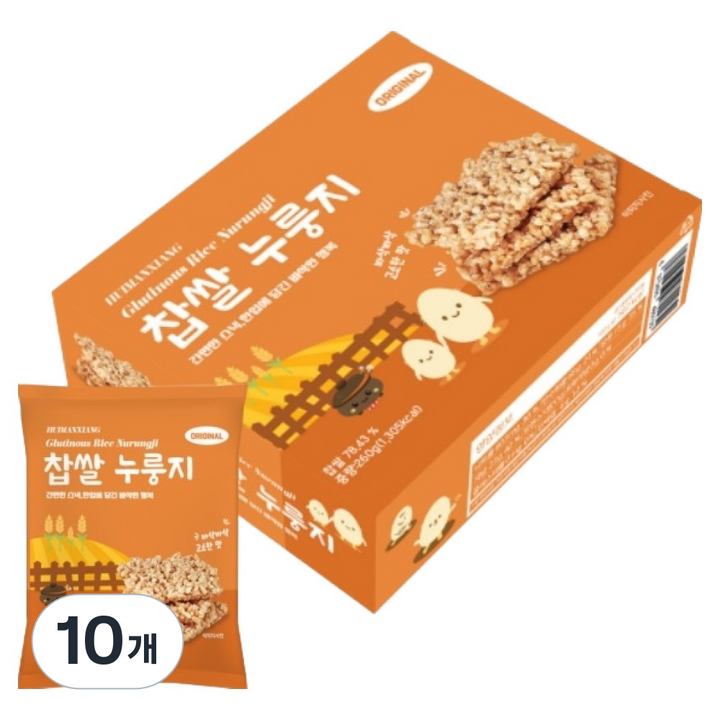 찹쌀 누룽지 오리지널, 10개, 260g
