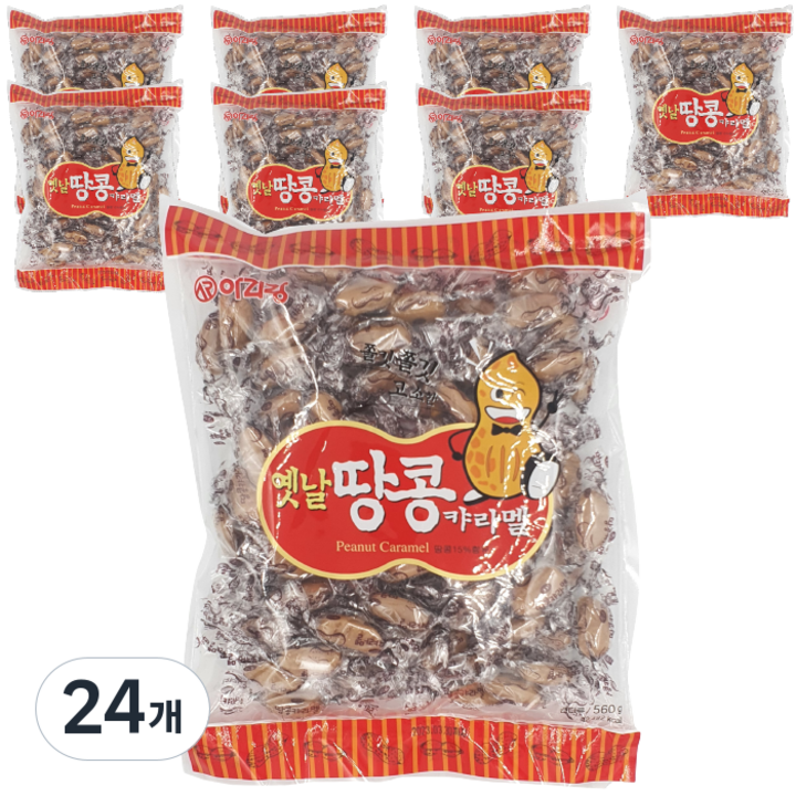 독고탁과자 땅콩캬라멜, 560g, 24개