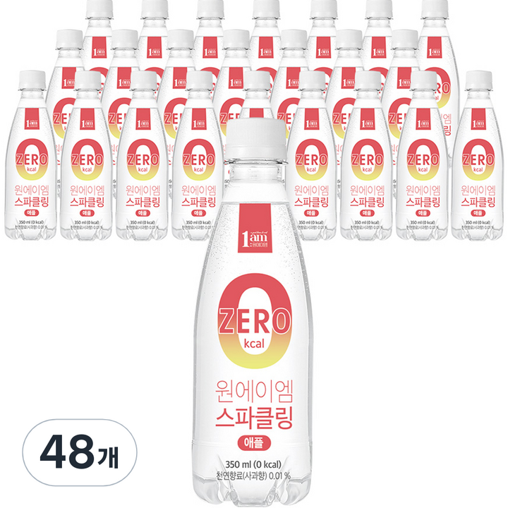 원에이엠 스파클링 애플, 48개, 350ml