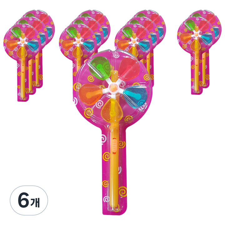 오색 바람개비 캔디, 264g, 6개