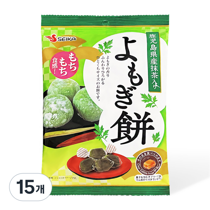 세이카 카라멜 요모기 모찌 쑥 인절미, 120g, 15개